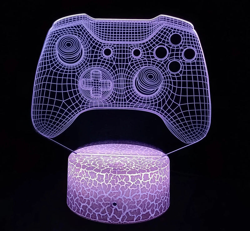 Decoração - Ps sala de jogos configuração iluminação console de jogos decoração 3d visual led night lamp controlador ícones luz presente