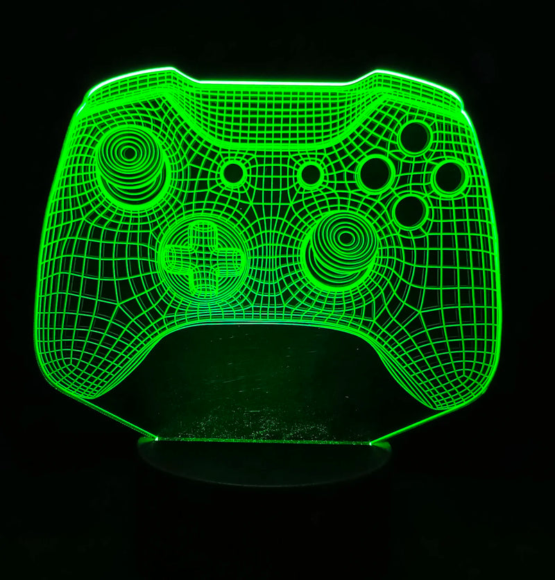 Decoração - Ps sala de jogos configuração iluminação console de jogos decoração 3d visual led night lamp controlador ícones luz presente