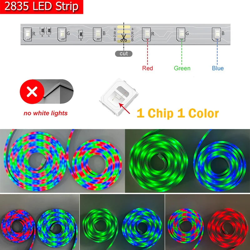 LEDs - Neon RGB Luzes de corda de néon rgb com controle remoto rf 3m/9,84 pés 5v usb luzes de corda de néon rgb luzes de néon jogos led luzes de tira de néon para o quarto