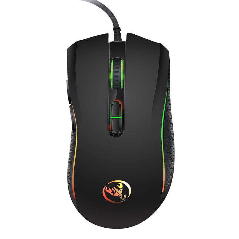 Mouse gamer com fio para jogos, 7 botões, 3200dpi LED Optical USB Mouse para pc, computador, jogos