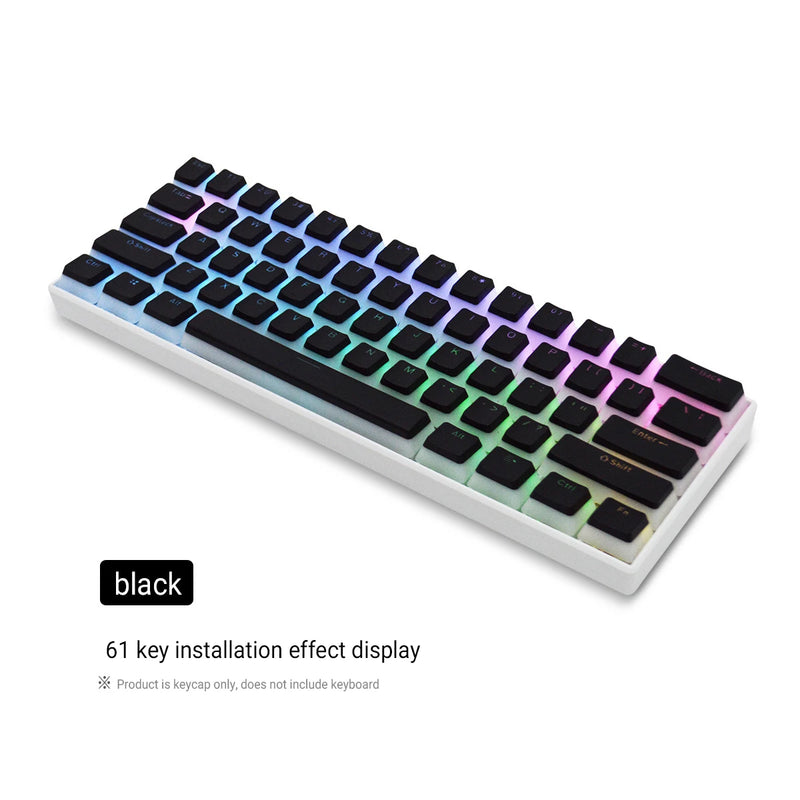 Teclado Mecânico - 129 teclas pudim keycaps oem perfil pbt keycap de tiro duplo para mx switch teclado mecânico iso layout rgb tampas de teclas retroiluminadas