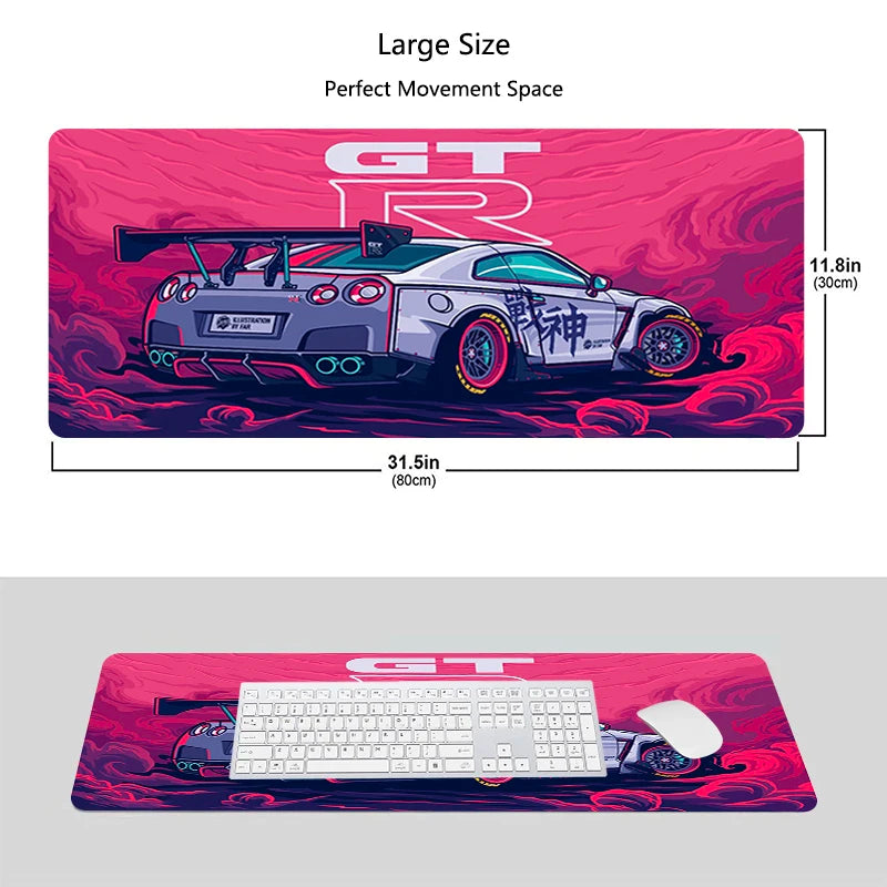 Mouse Pad -  Mouse pad super coupe padrão antiderrapante tapete de teclado coleção de carros esportivos personalizado computador deskmats gamer gabinete tapete mousepad para Desktop/ Teclado/ Mouse