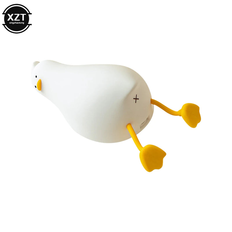 Pato Iluminador - Duck Nightlights Pato nightlights led night light recarregável silicone lâmpada tapinhas interruptor quarto decoração