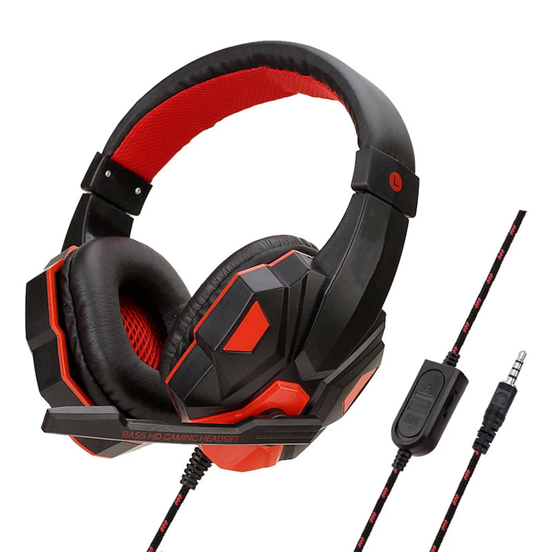 Headset - Gaming Headphones com fio com microfone com cancelamento de ruído Gamer Headsets, h 5.15.1 Gaming Headsets Gamer Wireless Headphones Para Celular/ Computador/ PC/ Laptop/ Desktop