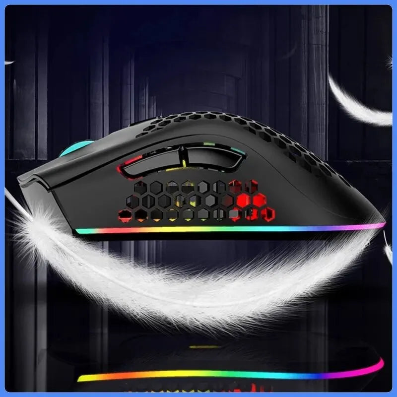 Bm600 recarregável mouse usb 2.4g sem fio rgb luz mouse para jogos/ desktop/ PC/ computadores/ notebook/ laptop