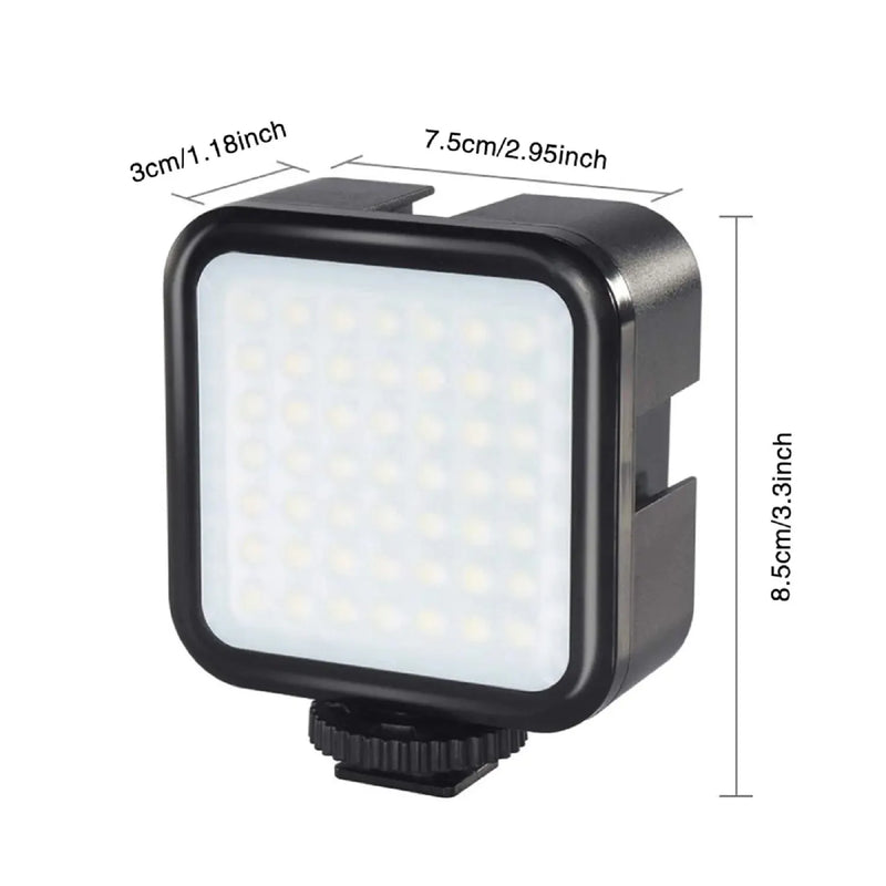 Iluminação - ZOMEI CRI 97+ RGB Luz de vídeo 2500K ~ 8500K Luz de estúdio para fotógrafo profissional com 3 sapatas frias e difusor