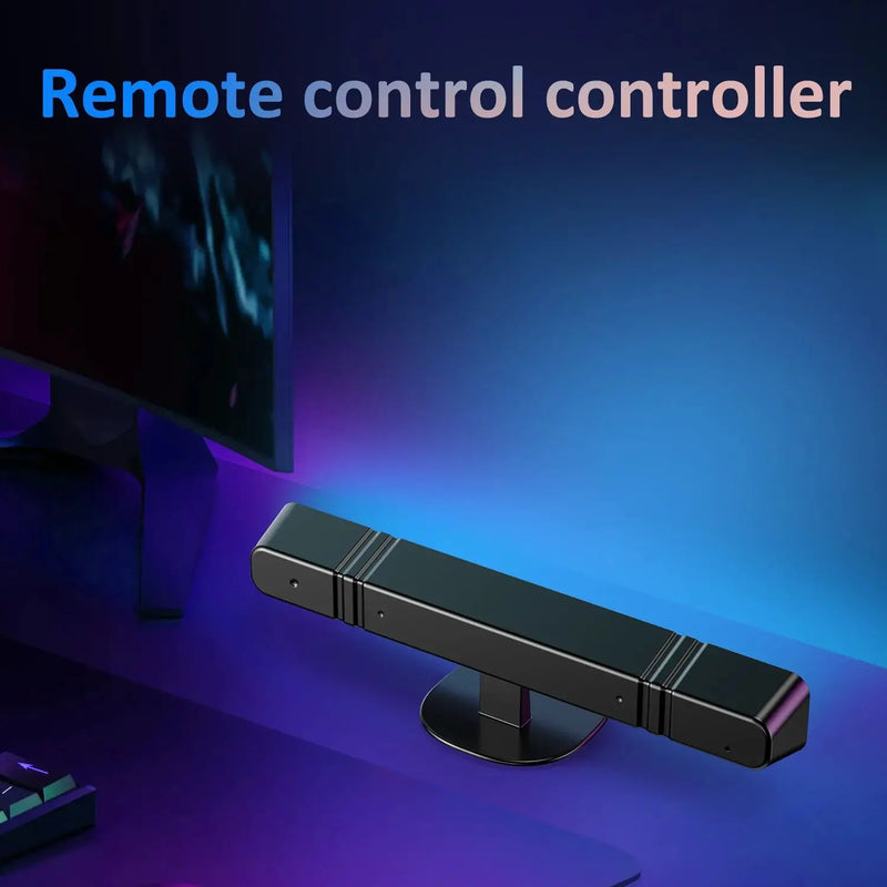 LED RGB captador controlado por voz luz atmosfera controle remoto inteligente mudança de cor multifuncional decoração de mesa