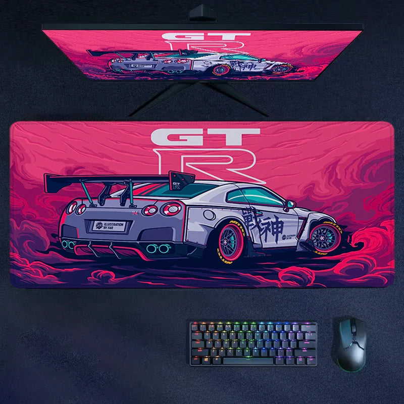 Mouse Pad -  Mouse pad super coupe padrão antiderrapante tapete de teclado coleção de carros esportivos personalizado computador deskmats gamer gabinete tapete mousepad para Desktop/ Teclado/ Mouse