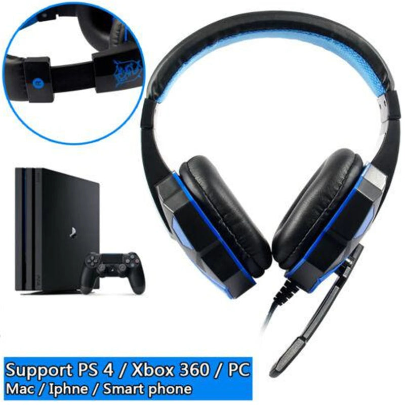 Headset - Gaming Headphones com fio com microfone com cancelamento de ruído Gamer Headsets, h 5.15.1 Gaming Headsets Gamer Wireless Headphones Para Celular/ Computador/ PC/ Laptop/ Desktop