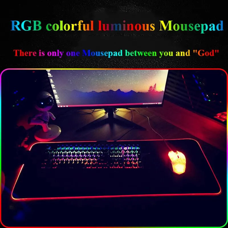 Mouse pad - Gaming Mouse Pad RAZER RGB Tapete Para Mouse/ Teclado/ Desktop deskmat led backlight