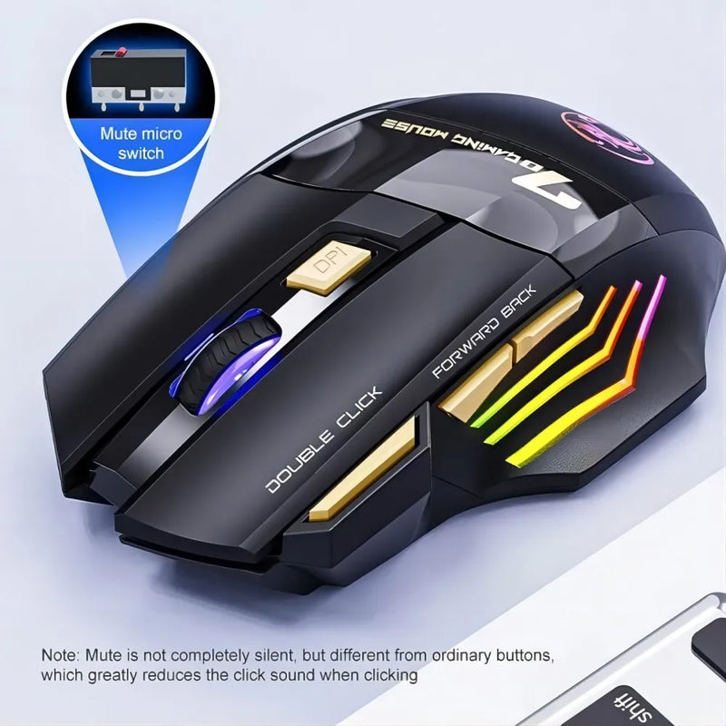 Wireless Bluetooth Mouse Wireless Mouse gamer recarregável mouse de jogo rgb retroiluminado usb Gaming Mouse RGB Backlit USB