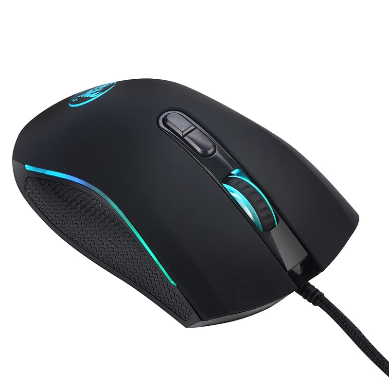 Mouse gamer com fio para jogos, 7 botões, 3200dpi LED Optical USB Mouse para pc, computador, jogos